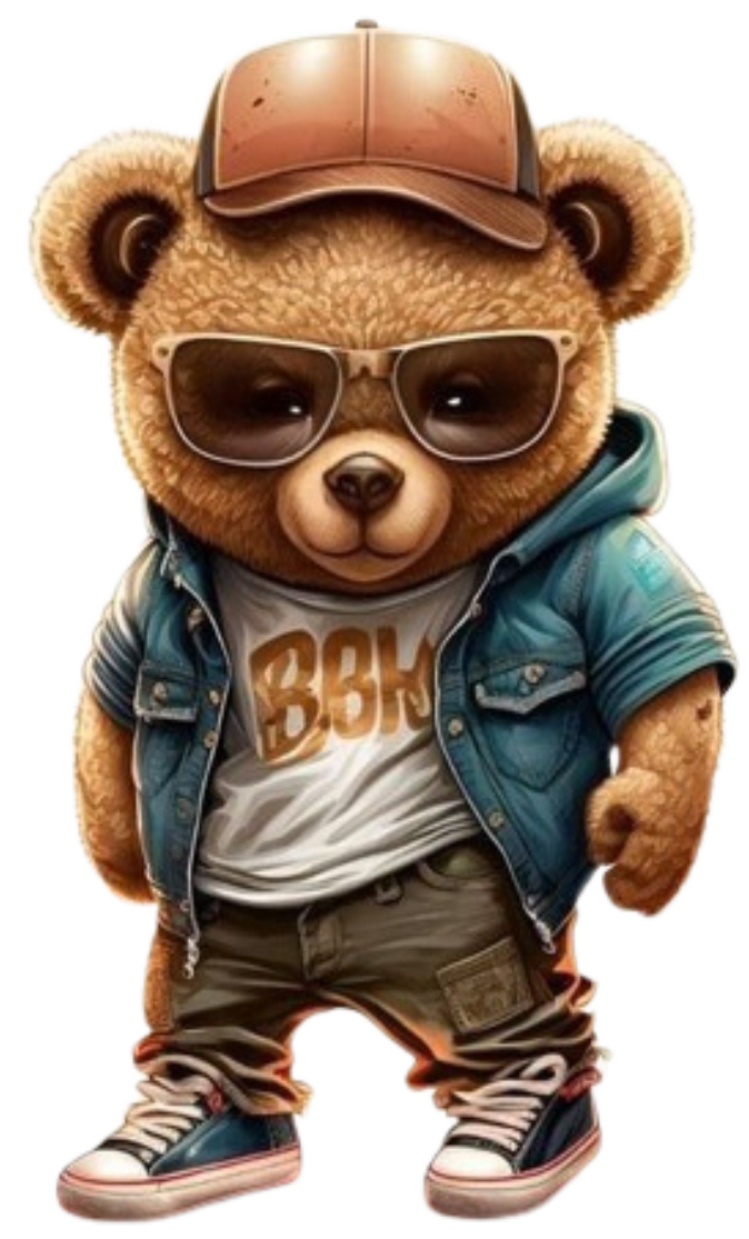 Cute Bear and Doll 2